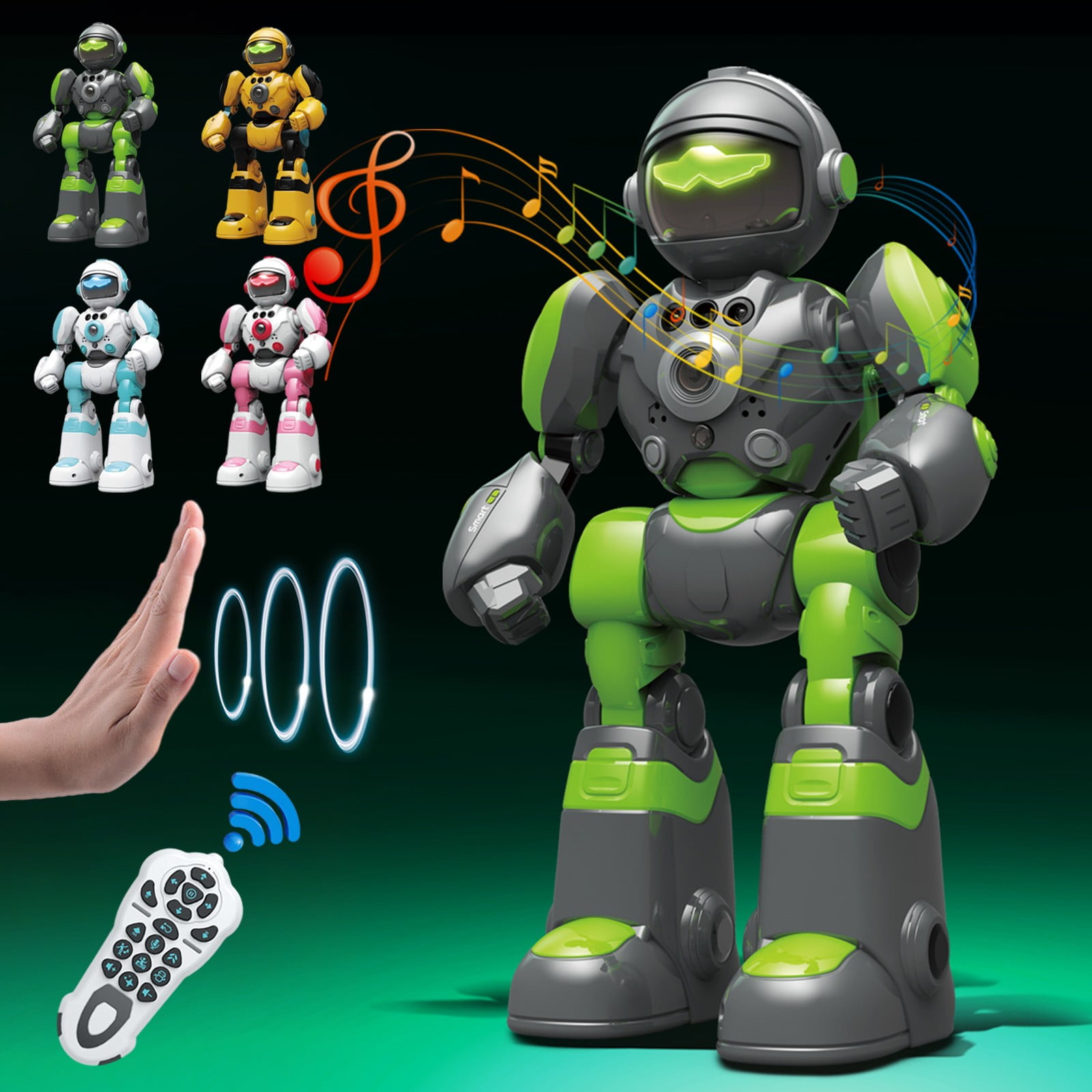 Grand Robot RC avec Jouets Émotions Intelligent pour Enfants 5-7 Ans, Robots * Programmables à * Télécommandé avec Yeux LED Expressifs pour Garçons de 8-12 Ans - Cadeaux d'Anniversaire pour Garçons de Grand Robot RC avec Jouets Émotions Intelligent pour Enfants 5-7 Ans, Robots * Programmables à * Télécommandé avec Yeux LED Expressifs pour Garçons de 8-12 Ans - Cadeaux d'Anniversaire pour Garçons de