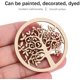 thumbnail image 3 of Mini Árbol de la Vida TUNC Redondo de 48 Piezas Escultura de Placa de Madera Sin Terminar 2 Pulgadas Sencillez, 3 of 5