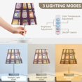 thumbnail image 3 of Yayeee Mini Table Lamp 10.8" Dimmable with Fabric Shade 3 Color Temperatures, Purple Jam, 3 of 7