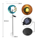 thumbnail image 3 of Lámpara De Estaca Led Con Detección De Luz De Estado De Ánimo De Media Luna Solar, Luz De Paisaje Impermeable Para Exteriores, Decoración De Luna Para Camino De Césped Y Jardín Scienceny HA017953-00, 3 of 6
