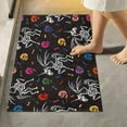 thumbnail image 2 of Dreamtimes Skull Unicorn High Absorbent U-Shaped Contour Toilet Rugs Machine Washable, 17.3"x13.4", 2 of 4