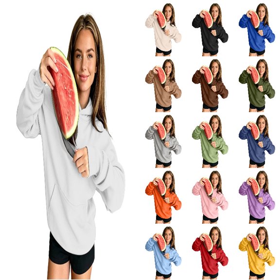 MDUKONU Oversized Hoodie With Dog Pouch Fleece Sharpa Pet Hoodies Large Pocket Hooded Sweatshirt For Puppy Dogs Holder Size: XXXXL White