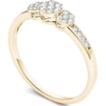 thumbnail image 2 of 1/5 Carat T.W. Diamond Three-Stone Cluster 10kt Yellow Gold Engagement Ring, 2 of 5