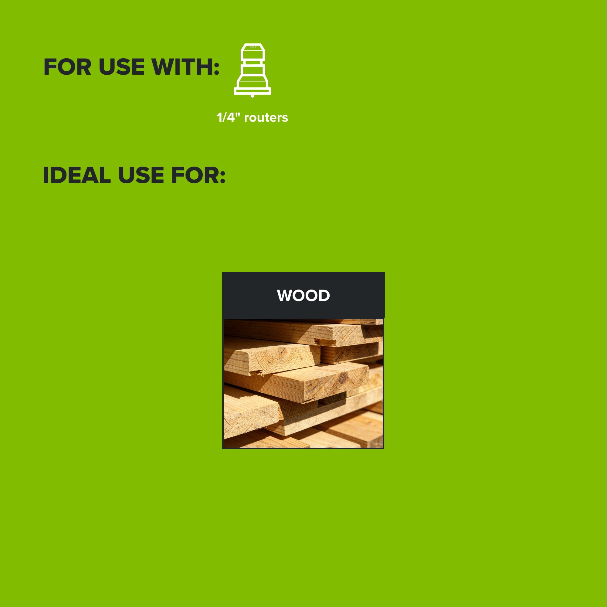 Greenworks 7 Piece Router Bits PA55105A1