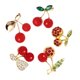 thumbnail image 4 of EeaseMX 5pcs elegantes broches de cerezo de diamantes de imitación broches de mujer broches de moda, 4 of 7