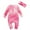 Pink, variant on Xudanell Baby Boy Girl One Piece Rompers Long Sleeve Organic Rompers Jumpsuits Pajamas Sleeper Overall Toddler Clothes (Yellow, 6-9 Months)