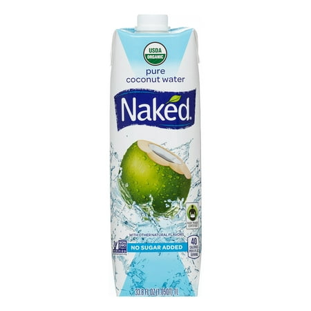 Naked Organic Pure Coconut Water, 33.8 Fl. Oz. - Walmart.com