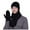 Black, variant on Winter Hat Scarf And Glove Set Fashionable Outdoor Baby Warm Three Piece Set