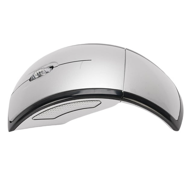 Folding Wireless Mouse, Computer Travel 2.4G Mice with Receiver, Magnetic Power Off Switch, Portable for Laptop