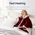 thumbnail image 5 of Kata Red Sherpa Heated Electric Blanket, Throw, 5 of 6