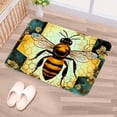 thumbnail image 5 of Bee Non-Slip Polyester Door Rug, Machine Washable Door Carpet, Bath Rugs, 5 of 6