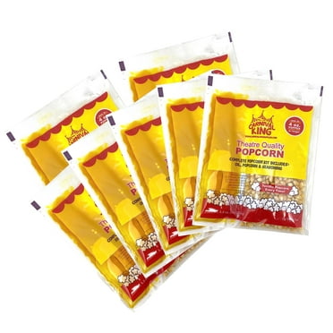 Carnival King All-In-One Popcorn CM31 Kit for 4 Ounce Popper - 16 Cups of Popped Popcorn Per Packet - Easy to Use Popcorn Portion Packs (7 Pack)
