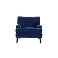thumbnail image 4 of Enzo Recessed Arm Lawson Accent Chair, Navy Blue, 4 of 10