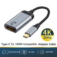 thumbnail image 1 of Adaptador Usb C Adaptador de cable convertidor de video HD 4K compatible con USB tipo C a HDMI (tipo 2), 1 of 6