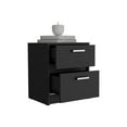 thumbnail image 6 of Tuhome Trivor 2-Drawer Nightstand with Spacious Storage, Modern Bedside Table with Handles, 6 of 7