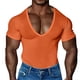 thumbnail image 1 of pstuiky camisetas para hombre, Pijama deportivo de verano para hombre, camiseta informal de manga corta con cuello en V y cremallera camisas casuales para hombre l, 1 of 3