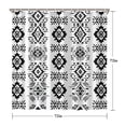 thumbnail image 5 of Boho Floral Shower Curtain 72x72 Inches - Tropical Leaves, Vintage Botanical Print, Waterproof Fabric for Chic Bathroom Decor, Modern Farmhouse & Bohemian Style, 5 of 5