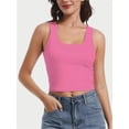 thumbnail image 3 of Women's Sleeveless Racerback Crop Tank Top Camisole Backless Scoop Neck Shirts, 3 of 6