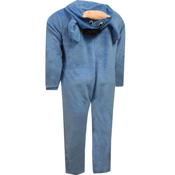 What a cool twist on a classic pajama favorite! These warm, plush one piece  pajamas for men feature favorite Winnie The Pooh character Eeyore. They ...