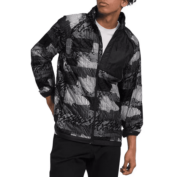 The North Face Circaloft Abstract Printed Packable Black Jacket Coat 2XL