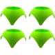 thumbnail image 1 of Accesorio para vacaciones en la playa, posavasos de arena con espalda de tortuga, portavasos, paquete de 4, verde lima Ormromra LRWJ733-2, 1 of 3