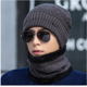 thumbnail image 4 of Gorro de invierno cálido para hombre, gorro de lana de punto, gorro de ciclismo de invierno, gorro con protección para los oídos, gorro a prueba de frío, gorro para hombre con cuello grueso, 4 of 6