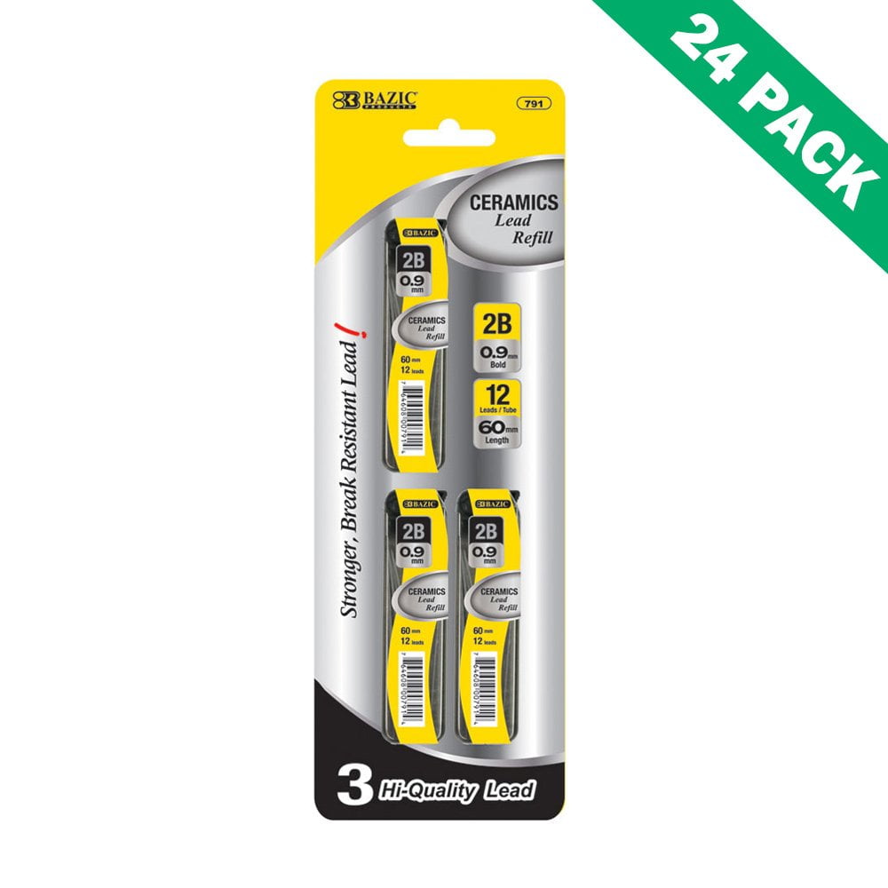 Mechanical Pencil Lead Refill, 0.9 Mm Pencil Lead 2b (3/pack) Pack Of