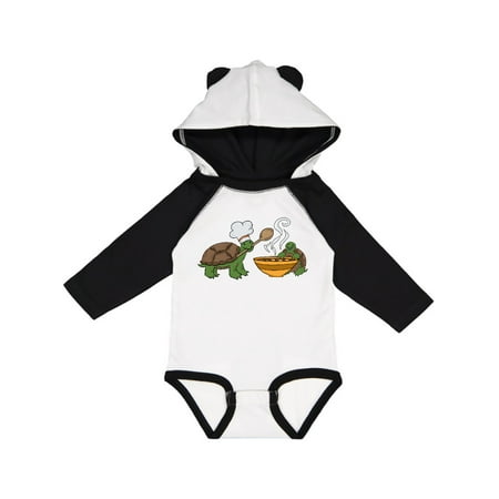 

Inktastic Cute Turtle Chefs Making Soup Gift Baby Boy or Baby Girl Long Sleeve Bodysuit