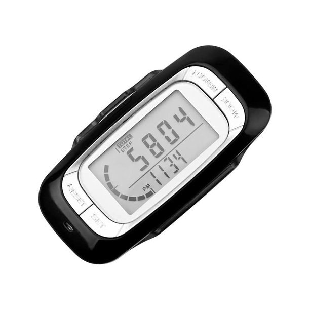 Podómetro para Caminar, podómetro de pantalla con clip y cordón Contador de pasos sencillo y preciso 3