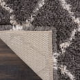 thumbnail image 3 of Nourison Ultra Plush Shag Trellis Charcoal/Beige 2'2" x 3'9" Area Rug, (2x4), 3 of 7