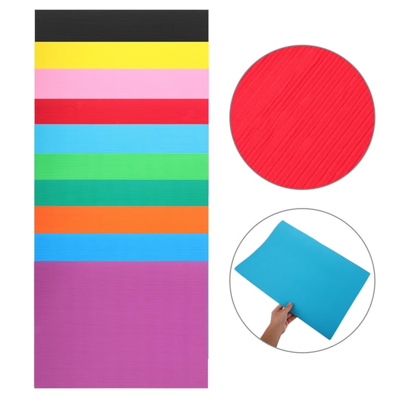 HONMEET Assorted Color Corrugated Paperboard for Handmade Crafts Foldable and Sturdy Creative Sheets