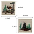 thumbnail image 5 of BVLFOOK DIY Wood and Metal Cabin wall Art Decor with Bear and Moose - Woodland Rustic Hanging Wall Decoration for Home, Log Cabin, Hunting Mountain Lodge, Metal Wildlife Theme Decor Set of 2, 5 of 6