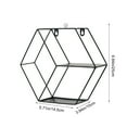thumbnail image 6 of Luoshdecor Hexagonal Shelves Set Wall Mounted ,Iron Modern Metal Wall Shelf 3 Layer, for Living Room, Bedroom, Bathroom, Office, Kitchen, 6 of 6