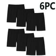 thumbnail image 2 of Favoffer 6PC Kids'Bike Shorts, Active Wear Solid Color Sports Shorts for Dance Hiking Daily Play, 2-14Y, 2 of 3
