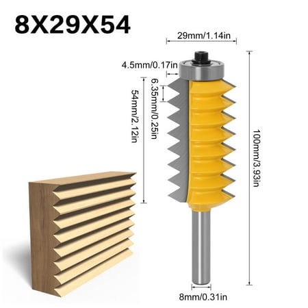 

Younar Finger Joint Router Bit Woodworking Reversible Glue Joint Cutter