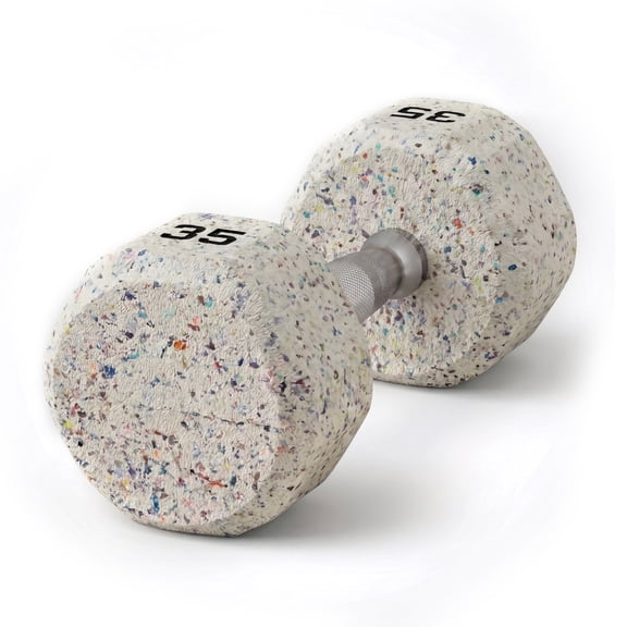 Athletic Works Relift 35LB Rubber Coated Dumbbell