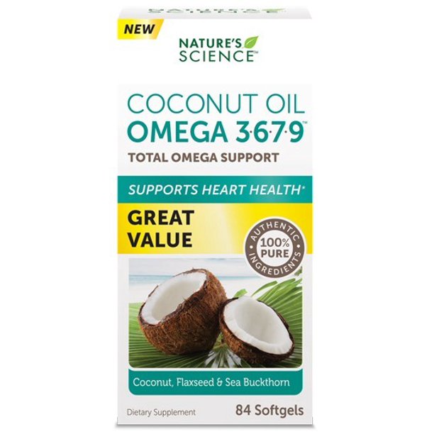 Nature'S Science Coconut Oil Omega3679, 84ct