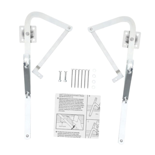 Almencla Attic Ladder Hinge Arms Easy to Install Portable Hex Head Bolts Ladder Accessory