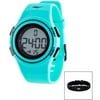 Everlast HR6 Heart Rate Monitor Watch with Transmitter Belt, Turquoise Plastic Band