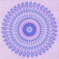 thumbnail image 1 of Ahgly Company Tapis d'Intérieur Lavable en Machine Carré Transitionnel Mimosa Violet, 8 Pieds Carré, 1 of 7