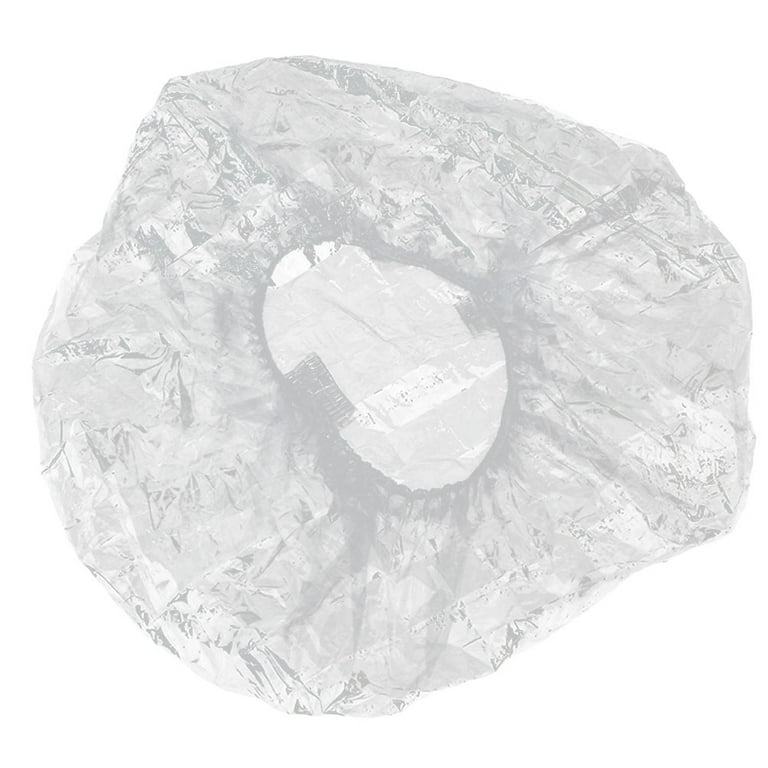 200pcs Disposable Shower Caps Waterproof Dustproof Elastic Plastic