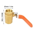 thumbnail image 3 of 1 Válvula De Bola De Tubo De Latón DN15 1/2 BSP Con Estructura Compacta, Protección Contra El óxido Para Aplicaciones De Cierre Y Control, 3 of 7