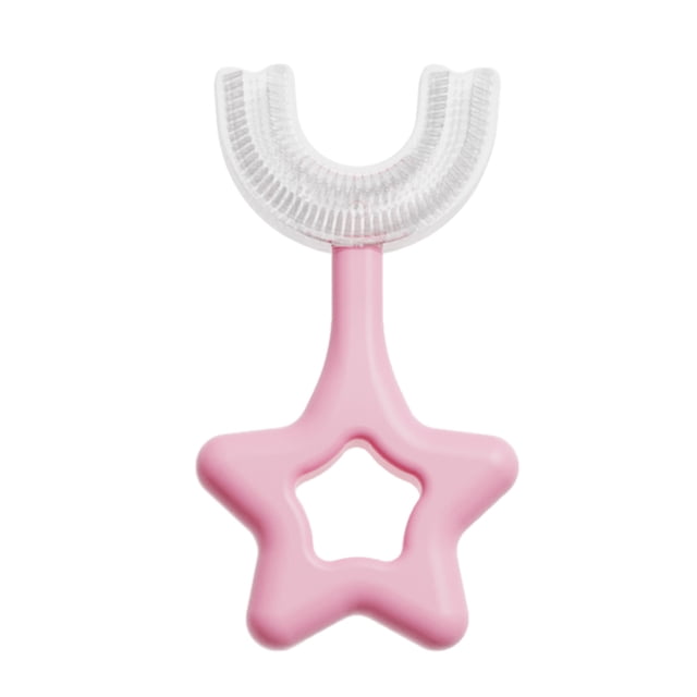 Bearachild Cepillo de para bebé ergonómico de doble cara de silicona de 360 grados, cepillo de Manual en forma de U, cuidado Type11 NO11 Bearachild HA009123-04