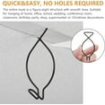thumbnail image 5 of NOGIS 100 Pcs Drop Ceiling Hook Clips with Hook, Grid Hanging Ceiling Hook Clips for Office, Classroom, Home, Party and Wedding Decoration (Black), 5 of 7