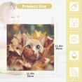 thumbnail image 2 of SKYSONIC 3 PCS Ginger Tabby Cat Baby Muslin Washcloths, Autumn Leaves Face Towel Burp Cloths Ultra Soft Absorbent Cotton Bath Wipes Towels for Newborn Boys Girls, 2 of 7