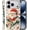 Christmas Santa Green Leaves Cute, variant on Case Compatible with iPhone 17 Air,Scratch Resistant Hybrid 2-Layer Hard Shell Bright Phone Case,Celestial Starry Night Moon Stars
