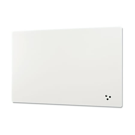 Best-Rite Elemental Frameless Markerboard, Porcelain Steel, White Glossy, 96 x 48 x