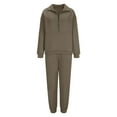 thumbnail image 5 of UAMVSH Plus Size Sweatsuits Women 2 Piece Outfit Half Zip Lapel Pullover and Jogger Pants Matching Set Ovesized Long Sleeve Tracksuit, 5 of 5