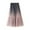 Pink, variant on Christmas Deals! Borniu Women's Skirts Half Gradual Color Changing Fashion Mid Length Colored Star Sequin Elastic Waist Mesh Sky Skirt Clearance