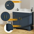 thumbnail image 4 of KZElegy Bath Vanity Cabinet and 36" Sink ,Freestanding Bathroom Cabinet Vanity with Double Door,Blue, 4 of 10